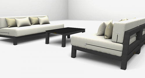 Altesano sjedeca garnitura Edge - vanjski namjestaj koji odise elegancijom. Altesano - za prostore gdje je vrtni namjesaj bitan.